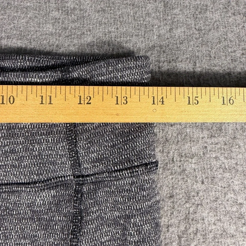 Lululemon  Women's Size 8 Speed Tight Leggings Ruched Heathered Gray Pockets